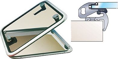 Люк палубный низкопрофильный, с фрикционным держателем, размер 03