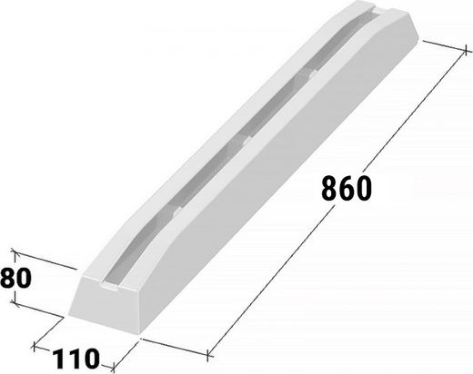 Кранец причальный 860 мм белый
