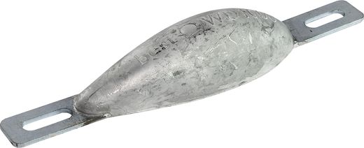 Анод алюминиевый для корпуса судна, 177x56x35 мм