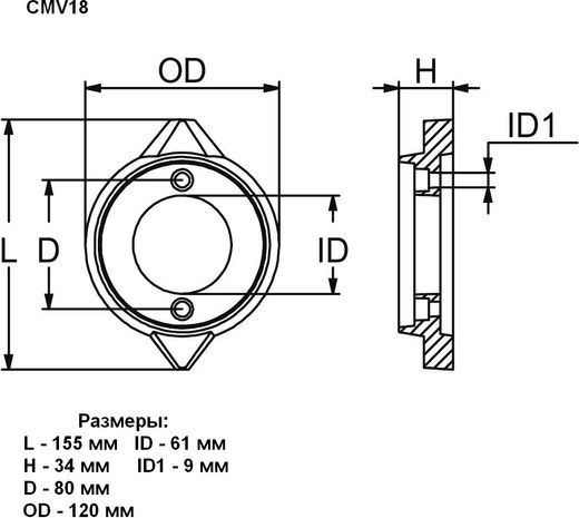 Анод цинковый Volvo Penta 280/290A/SP (875815) Martyr