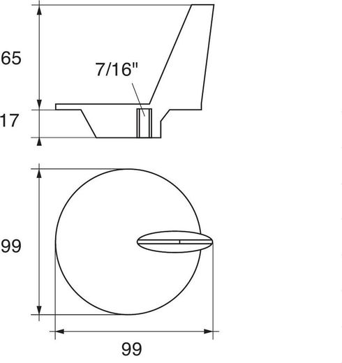 Анод цинковый Polipodio, для Mercury/MerCruiser HP 50/140, УПОК BRAVO I.