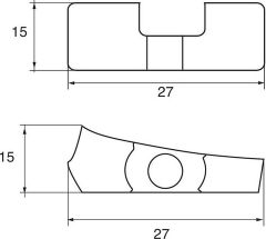 Анод цинковый Polipodio, для Yamaha 9.9D/F/15D/F