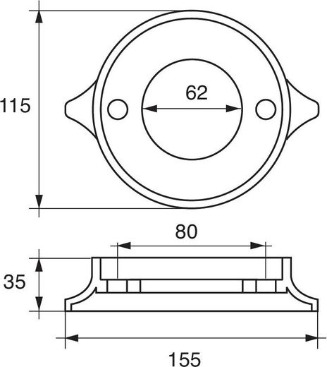 Анод магниевый Polipodio, для УПОК Volvo Penta 280/290A/SP