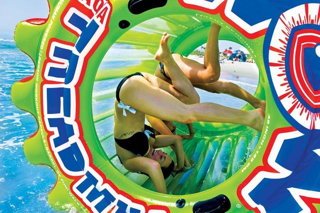 Надувной аттракцион "Aqua Treadmill", трехместный
