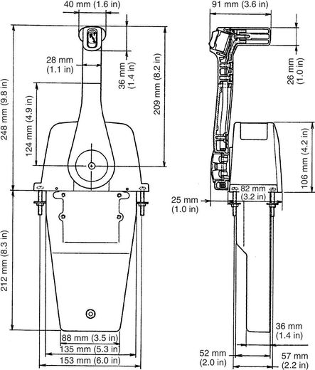 Дистанционное управление Suzuki DF 25-250, постовое, 67200-93J13, Marine Rocket