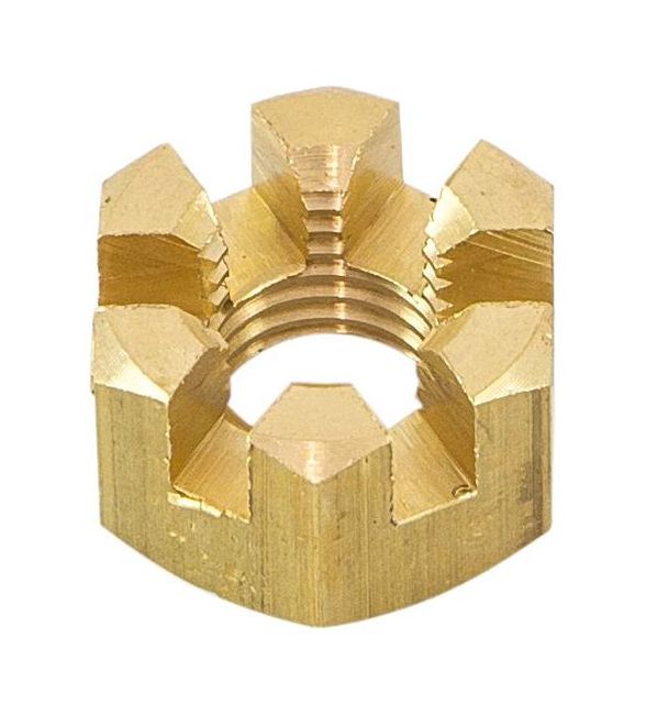 Гайка корончатая на гребной вал Yamaha 6-15/F6-F20, Omax