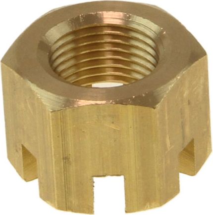 Гайка корончатая М18 на гребной вал Suzuki DT40-225/DF40-300 (27 мм)