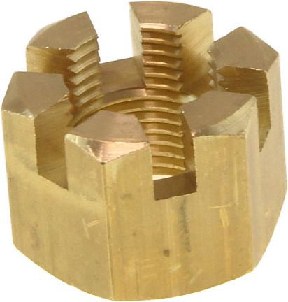 Гайка корончатая М18 на гребной вал Suzuki DT40-225/DF40-300 (27 мм)