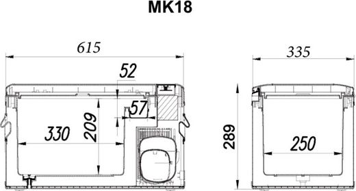 Холодильник компрессорный Alpicool MK18