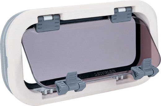 Иллюминатор «Standard», размер 3, прозрачное стекло/белая рамка 449х191 мм