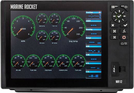 Картплоттер морской 12C, Marine Rocket