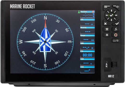 Картплоттер морской 12X c AIS, Marine Rocket