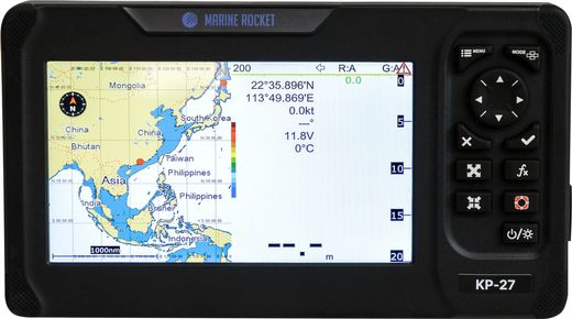 Картплоттер морской 7" 27A с AIS, Marine Rocket