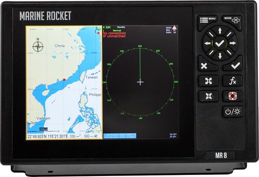 Картплоттер морской 8X c AIS, Marine Rocket