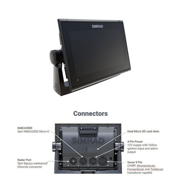Картплоттер SIMRAD GO9,XSE ACTIVEIMAGING