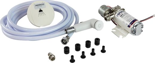 Комплект душа с гидрофором Marco SP2, 12/24 В, 10 л/мин, 29 PSI (2 бар)