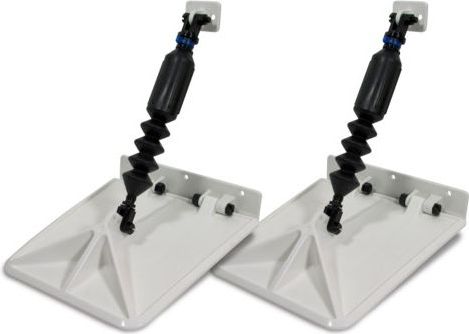 Комплект транцевых плит Nauticus серии SX, цвет белый, размер 9.5"х10"