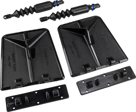 Комплект транцевых плит Nauticus серии SX, цвет черный, размер 9.5"х10"