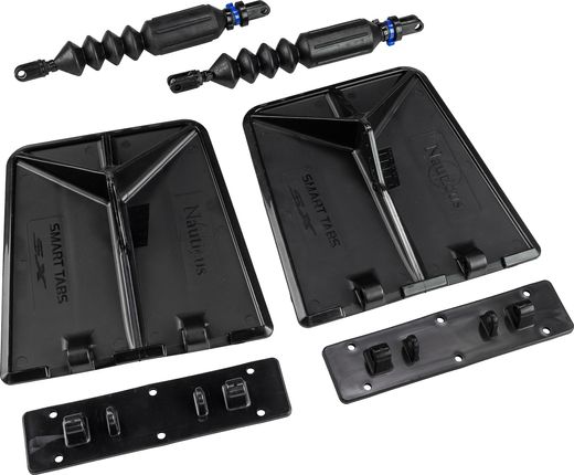Комплект транцевых плит Nauticus серии SX, цвет черный, размер 9.5"х10"