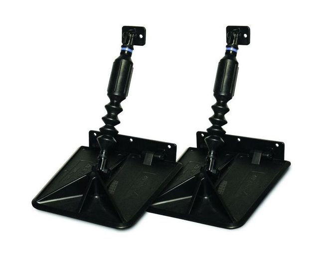 Комплект транцевых плит Nauticus серии SX, цвет черный, размер 9.5"х10"