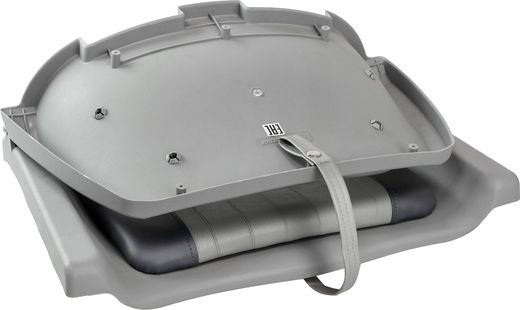 Кресло для катера (яхты) мягкое складное, серое/серое (C12508G)
