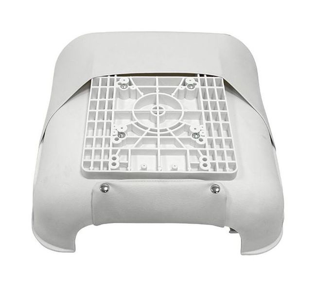 Кресло пластмассовое складное с подложкой Deluxe All Weather Seat, белый/чёрный