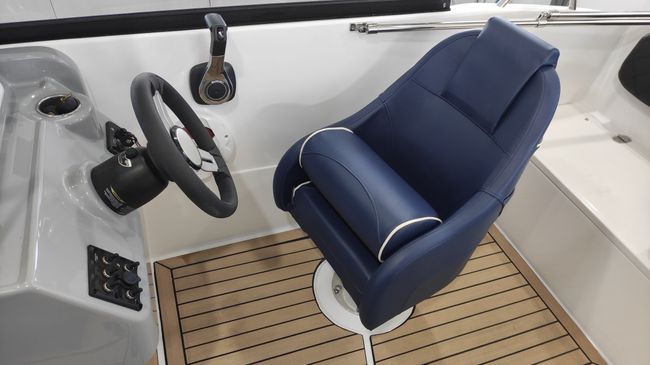 Кресло с болстером Ocean Flip Up, обивка синий винил