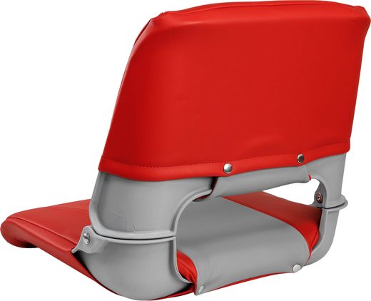 Кресло для катера (яхты) складное мягкое SKIPPER, цвет серый/красный (MR10057)