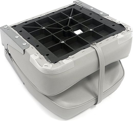 Кресло складное мягкое Economy Low Back Seat, серое