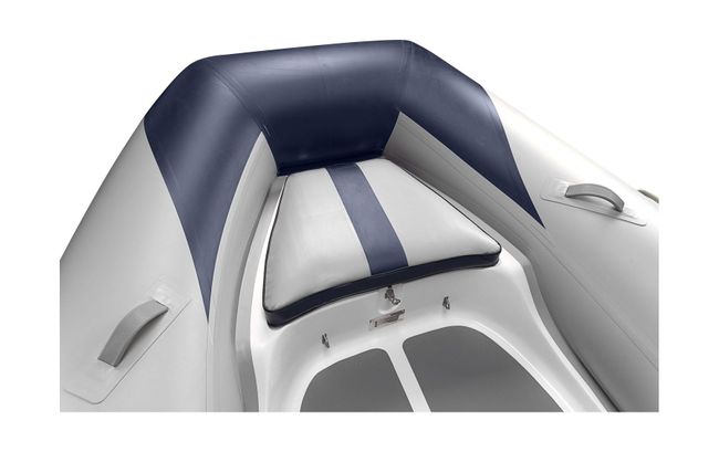 Лодка РИБ (RIB) Адмирал 470, с консолью, светло-серый/синий