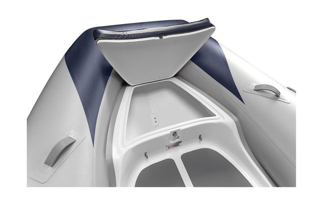 Лодка РИБ (RIB) Адмирал 470, с консолью, светло-серый/синий