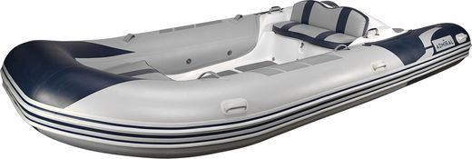 Лодка РИБ (RIB) Адмирал 470, с консолью, светло-серый/синий