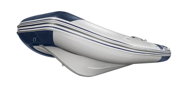 Лодка РИБ (RIB) Адмирал 470, с консолью, светло-серый/синий