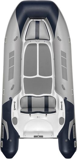 Лодка РИБ (RIB) Адмирал 470, с консолью, светло-серый/синий