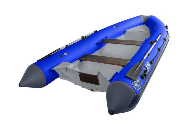 Лодка РИБ (RIB) Baltic Boats Аполлон 460 Z, синий/серый (корпус серый)
