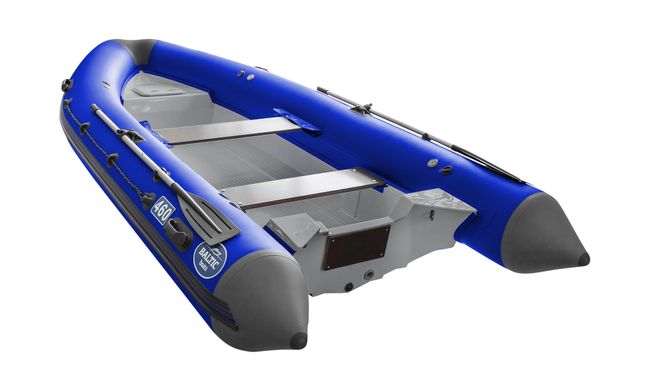 Лодка РИБ (RIB) Baltic Boats Аполлон 460 Z, синий/серый (корпус серый)