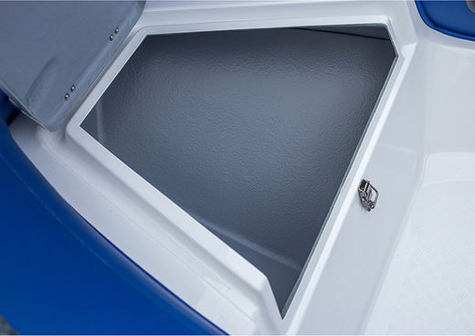 Лодка РИБ (RIB) STEL R-375, светло-серый/графит, накладки на рундук и банки, защита киля, корпус графит