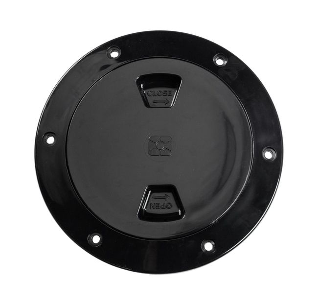 Лючок палубный 4", черный