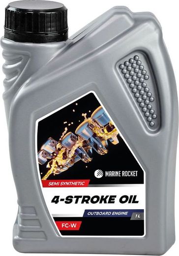 Масло 4-тактное полусинтетическое 10W40 Marine Rocket 1 л