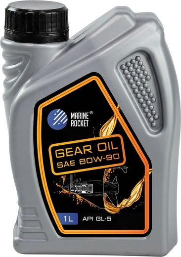 Масло трансмиссионное Marine Rocket, Gear Oil Sae 90, 1L (упаковка 24 шт.)
