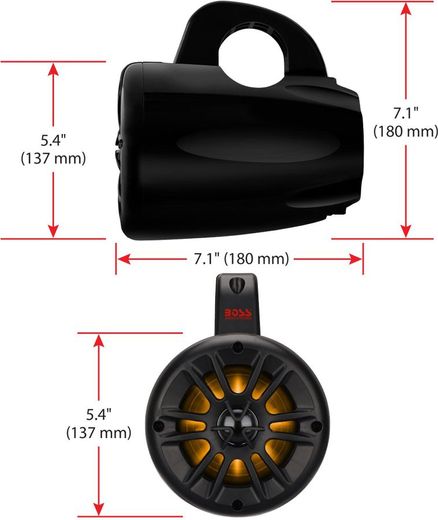 Морская аудиосистема на таргу BOSS BPS4B, MRWT40RGB.4