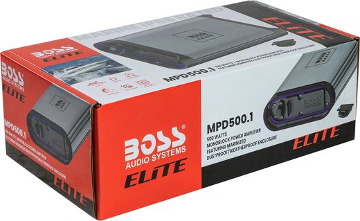 Морской усилитель BOSS MPD500.1 для сабвуфера,  (1 канал, 500W)