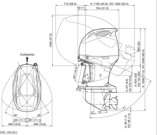 Мотор лодочный Suzuki DF350ATXX
