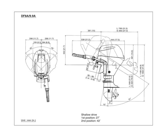 Мотор лодочный Suzuki DF9.9AL