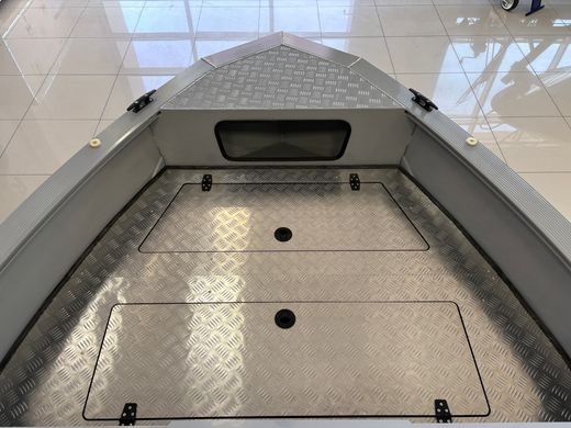 Моторная лодка, Неман 480 DCM FISH, св.серый-серый с Marine Rocket MREF40FEL-T
