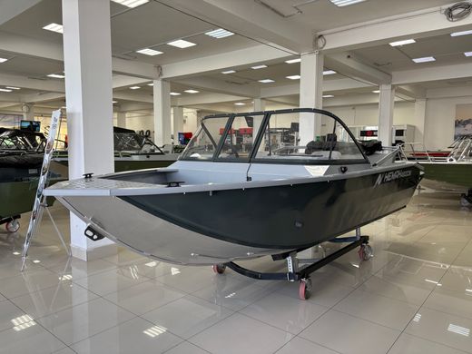 Моторная лодка, Неман 480 DCM FISH, св.серый-серый с Suzuki DF50ATL
