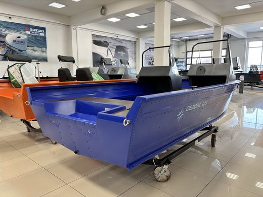 Моторная лодка, ОБДОРА 425K, синий