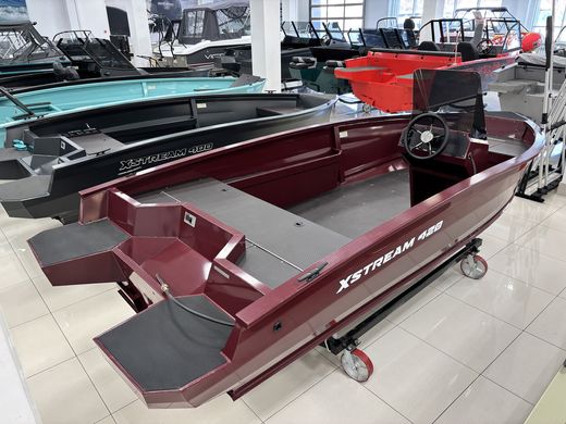 Моторная лодка, Xstream 420S, бордовый