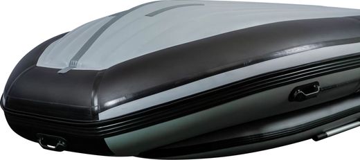 Надувная лодка ПВХ, RiverBoats RB 410 НДНД, ф/б, черно-серый