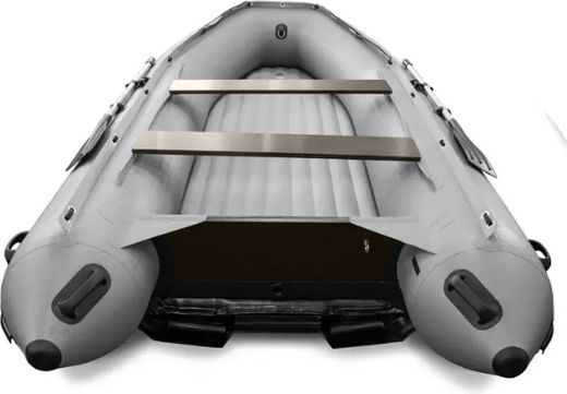 Надувная лодка ПВХ, SOLAR-420 Strela Jet tunnel, серый